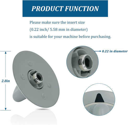 WE1M964 Dryer Timer Control Knob with Metal Ring Replacement Part by AMI PARTS - Exact Fit for GE Dryer 1811122 AP4980845 PS3487132 AH3487132 EAP3487132