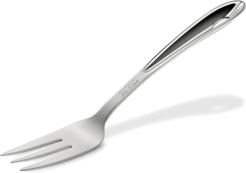 All-Clad Specialty Stainless Steel Fork 10-Inch, Perfect for Cooking and Serving, Ergonomic Handle, Kitchen Tool, Dining Essential, Cutlery, Silve...