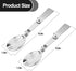 Replacement Foldable Spoon and Fork Set Compatible with Thermos Funtainer 16oz Food Jar, Stainless Steel Spoon Salad Spork Portable Outdoors, Dish...