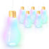 Windy City Novelties - 6 pack - LED Light Up White Light Bulb Cup with Straw...