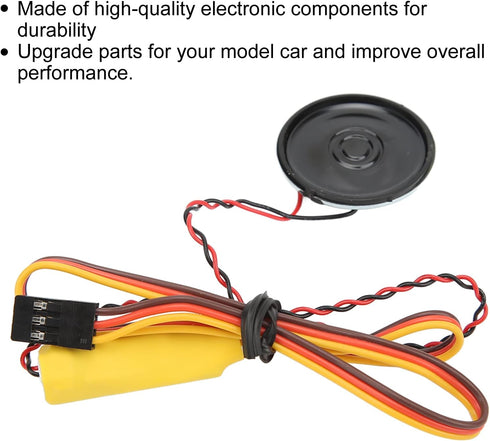 SUNGOOYUE 90dB RC Car Trumpet, Mini Siren Horn Police Car/Fire Truck/Ambulance Sound Simulation for 1/8 1/10 RC Car...