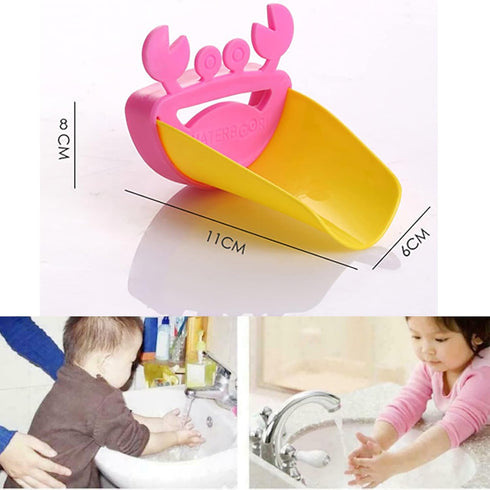 Faucet Extender, 2 Pack Sink Extender, Sink Extender for Hand Washing, Sink Wash Helper, Hand Wash Helper, Silicone Sink Extender for Bathroom Spo...