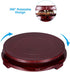 PATIKIL Planter Display Stand, 6.7 Inch Dia Round Bonsai Stand Imitation Wood Style Rotatable Home Decor Display for Table Lamp Teapot Base...
