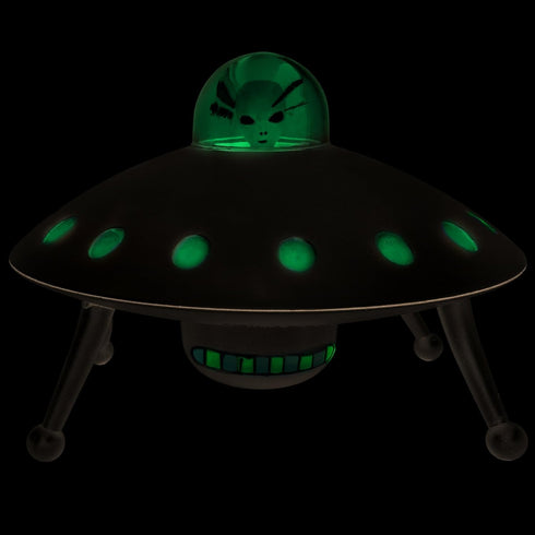Off the Wall Toys Alien Glow-in-The-Dark UFO Space Ship and Bendable Action Figure Toy...