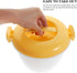 Hemoton Microwave Rice Maker Microwave Rice Cooker Rice Steamer: Round Microwave Food Container Microwaveable Rice Pasta Cooker Includes Spoons Mi...