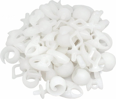 Fbshicung 60pcs Semi Clear Silicone Thread Spool Savers, includes 20 Thread Spool Huggers, 20 Bobbin Clips, 20 Bobbin Holders – Control Thread End...
