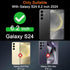 Milomdoi 4 Pack Privacy Screen Protector for Samsung Galaxy S24 with 4 Pack Tempered Glass Camera Lens Protector, Ultra 9H Accessories, case frien...