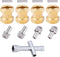 HobbyPark RC Brass Spacers 12mm Wheel Hex Hubs Extenders for 1/10 RC Crawler Axial SCX10 Wheels Extension Hex Drive Adapter (15mm)...