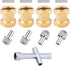HobbyPark RC Brass Spacers 12mm Wheel Hex Hubs Extenders for 1/10 RC Crawler Axial SCX10 Wheels Extension Hex Drive Adapter (15mm)...