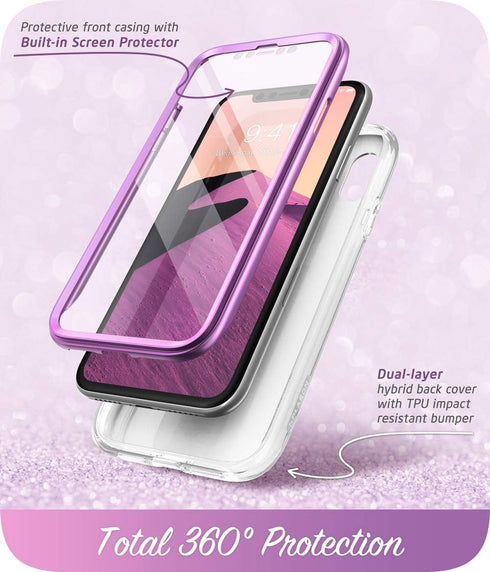 i-Blason Cosmo Series Designed for iPhone Xs Max Case 2018 Release, Full-Body Bumper Case with Built-in Screen Protector, 6.5"-Ameth...