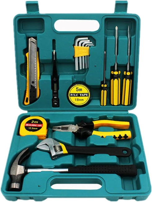 Shiratori Tool Set - General Household Hand Tool Kit with Plastic Toolbox Storage Case...