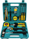Shiratori Tool Set - General Household Hand Tool Kit with Plastic Toolbox Storage Case...