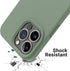 OTOFLY Designed for iPhone 14 Pro Case, Silicone Shockproof Slim Thin Phone Case for iPhone 14 Pro 6.1 inch (Calke Green)...