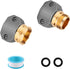 Garden Hose Repair Kit, Zinc and Aluminum Male and Female Hose End, Suitable for 3/4 Inch and 5/8 Inch Garden Hoses (Female+Male)...