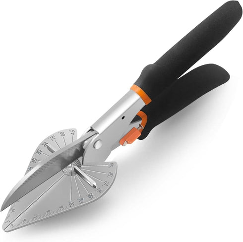 TOWOT Multi Angle Trim Cutter Miter Shears for Molding, Adjustable at 45 To 135 Degree With Safety Lock Hand Tools for Cutting Plastic, PVC, No Re...