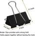 2 Inch Extra Large Binder Clips 48 Pack, Jumbo Paper Clips, Big Paper Clamps, Binder Clips Large Size for Home, School and Office Supplies...