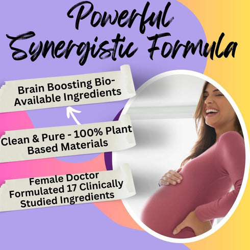 Ultra Strength Bio-Available Prenatal Vitamins for Women, Naturally Occurring Methylated Folate Folic Acid, DHA Omega 3. Supports Brain Developmen...