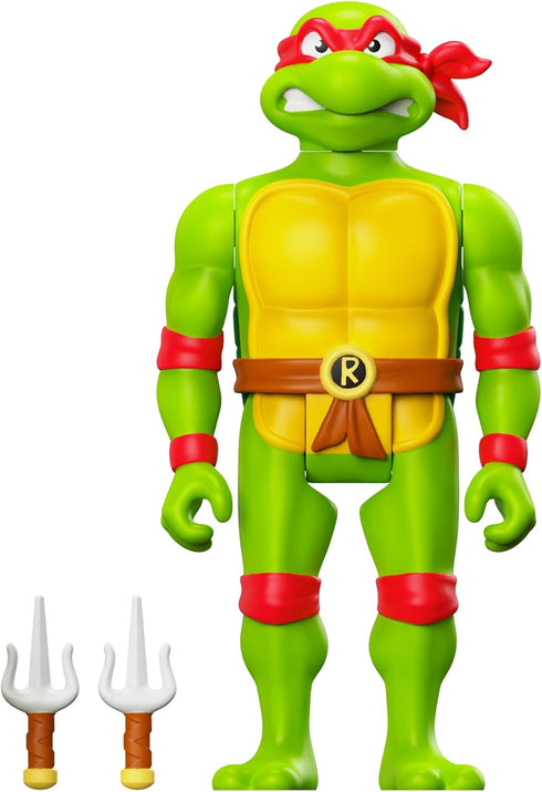 Super7 Teenage Mutant Ninja Turtles Raphael - 3.75" TMNT Action Figure with Accessories Classic Cartoon Collectibles and Retro Toys...