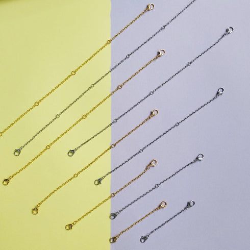 10 Pack Necklace Extenders, Alloy Extender Chains Set, Necklace Extender, Necklace Extendaer, Stainless Steel Necklace Extender, Necklace Extensio...