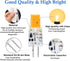 G4 LED Bulb T3 JC Bi-Pin Base 3.5W AC/DC 12V Warm White 3000K 25-30W G4 Halogen Bulb Replacement for Under Cabinet Puck Light, Chandelier, RV, Lan...