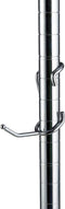 Shelf Pole Hooks 5-Pack | 2" Chrome All Purpose | Best Solution for Garage Shelving Storage Organization | Use with Metal or Wire Shelves and Rack...