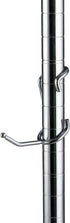 Shelf Pole Hooks 5-Pack | 2" Chrome All Purpose | Best Solution for Garage Shelving Storage Organization | Use with Metal or Wire Shelves and Rack...