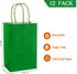 AZOWA Gift Bags Medium Kraft Paper Bags with Handles (7.5 x 3.9 x 9.8 in, Green, 12 Pcs)...