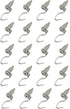 20 Pcs Adjustable Metal Art Gallery Display Hanger Hooks, Professional Wire Rope Rail Picture Hanging Hooks, Hanger System Accessories for 1mm-2mm...