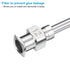 PATIKIL 12Ga x 12 Inch Stainless Steel Dispensing Needle Tips, 10Pcs Metal Glue Needle Tube Blunt Tips Luer Lock for Thick Glue Ink Lab, Silver...