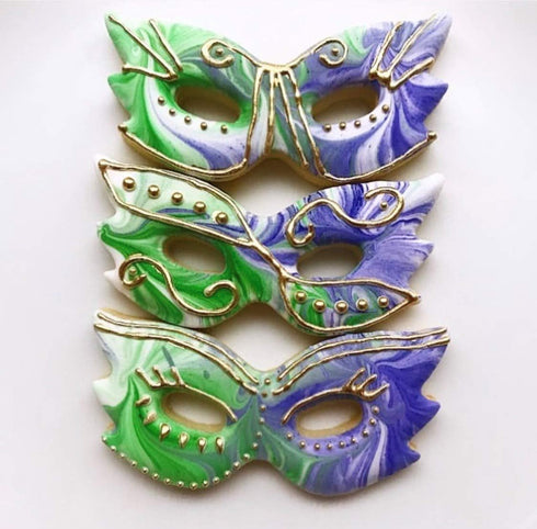 Ann Clark Cookie Cutters Mardi Gras Mask Cookie Cutter, 4.5" Made in USA...