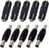 10PCS DC Power Connector Adapter 5.5x2.1mm, Male to Male Coupler Plug,Female to Female Jack Socket for CCTV Security Camera Led Strip...