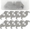Hook Blade Utility Knife, SK5 Carbon Steel Replacement Blades with Plastic Case (10pcs)...