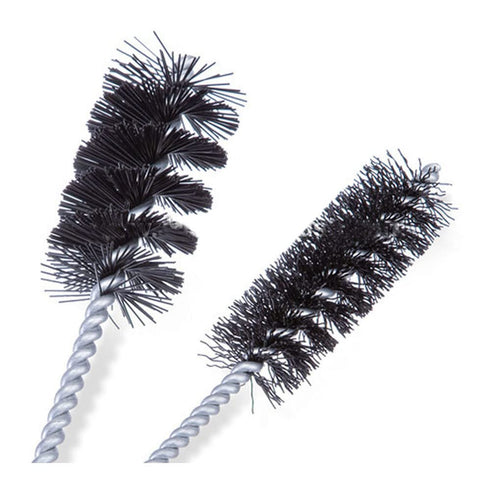 1197K77EA 715245 Nylon Tube Brush, Black Bristle, Smooth Tip, 2" Brush Length, 1/4" Diameter, 6" Length...