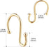 Gold Shower Curtain Rings Hooks, Set of 12 CHICTIE Decorative Shower Curtain Hooks, Premium Metal Rust Resistant S Shaped Hooks Hangers for Bathro...