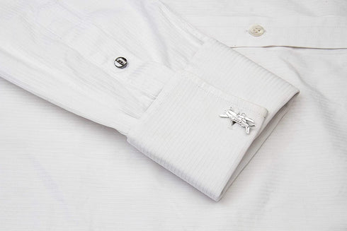Executive Silver Aviation Piper Plane Cufflinks for Men...
