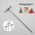 Lightweight Small Hammer, Plastic Head and Metal Head, Small Size Craft Hammer for Toy Building Projects, Jewelry, Watch, Tuning, Woodworking, DIY...