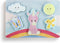 DEMDACO Pink Unicorn Peek-a-Boo 10.5 Inch Beechwood Childrens 5-Piece Puzzle Set...