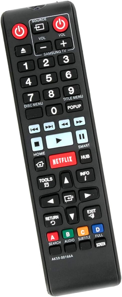 AK59-00166A Replaced Remote Control fit for Samsung Blu-ray Disc Player BD-FM59 BD-FM59C BD-F5900 BD-F7500 BD-FM59/ZA BD-FM59C/ZA BDFM59 BDFM59C B...