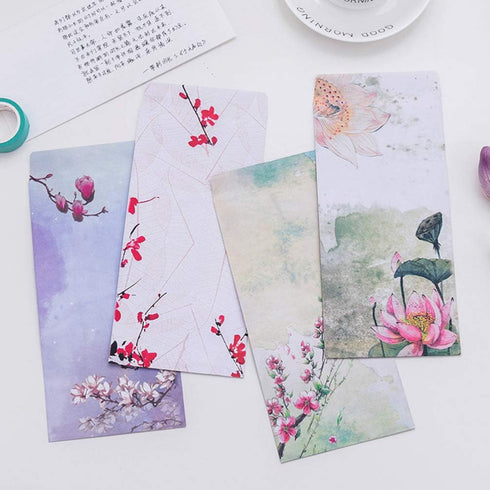 20Pcs Floral Letter Envelopes Stationery Paper Envelopes Vintage Invitation Envelopes Chinese Style Envelopes for Birthday Wedding...