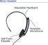 Verbatim Mono 3.5mm Headset with Microphone and in-Line Remote,Black...