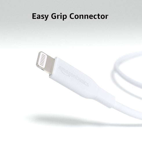 Amazon Basics USB-2.0 Type C to Lightning Cable (MFi Certified), 6 Feet, White...