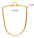 Yoursfs Tie Clip Chain 18K Gold Plated Single Loop Tie Chain Sets for Men Best Gift Personalized...