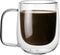 Glass Coffee Mug, 8.5 oz Double Walled Insulated Cup Heat-resistant for Tea Coffee Latte Cappuccino Espresso Iced Tea Dishwasher & Microwave Safe,...