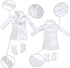 E-TING Santa Clothing Bathrobe Christmas Accessories for elf Doll (White Bathrobe with Sleeping Bag)...