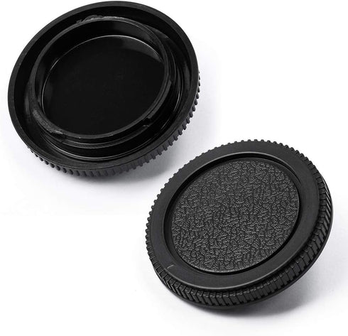 Camera Body Cap and Lens Rear Cap Cover Replacement Set for Olympus OM Mount Cameras and Lens,2 Sets...