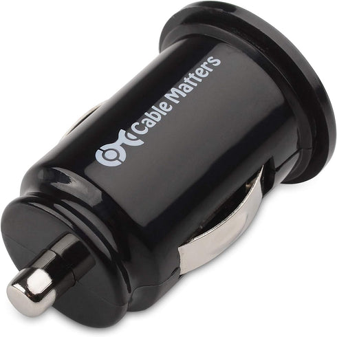 Cable Matters 2-Pack 4.8A 24W Flush Mount Dual USB Car Charger, Compact Mini Car USB Charger for Smartphones and Tablets...