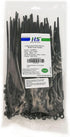 HS Plastic Ties with Screw Holes (100 Pack) 7.5 Inch Mount Head Electrical Zip Ties 50 LBS,UV Black...