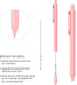 WY WENYUAN 12-Pcs Ballpoint Pens, Comfortable Writing Pens, Pastel Retractable Pretty Journaling Pens, Black Ink Medium Point 1.0 mm Gift Pens, Cu...