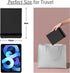 Lighted Travel Makeup Mirror with Round 10X & 20X Magnifying Mirror, PU Leather Vanity Mirror with Lights with 2000mAh Battery, LED Tabletop Cosme...