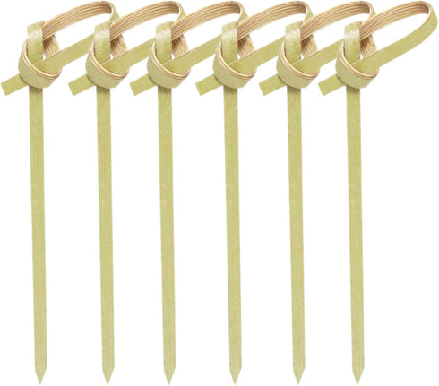 300PCS 4 Inch Bamboo Cocktail Picks - Knot Picks, Skewers, Toothpicks for Appetizers & Events...